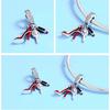 European & American S925 Sterling Silver Beads High Heels Queen Series DIY Pendant Jewelry Set