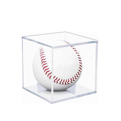 Vetrina per Baseball Acrilico Trasparente Protezione UV Porta Mazza da Baseball Cubo Quadrato Protettore Palla Scatola Espositore per Memorabilia Autografi