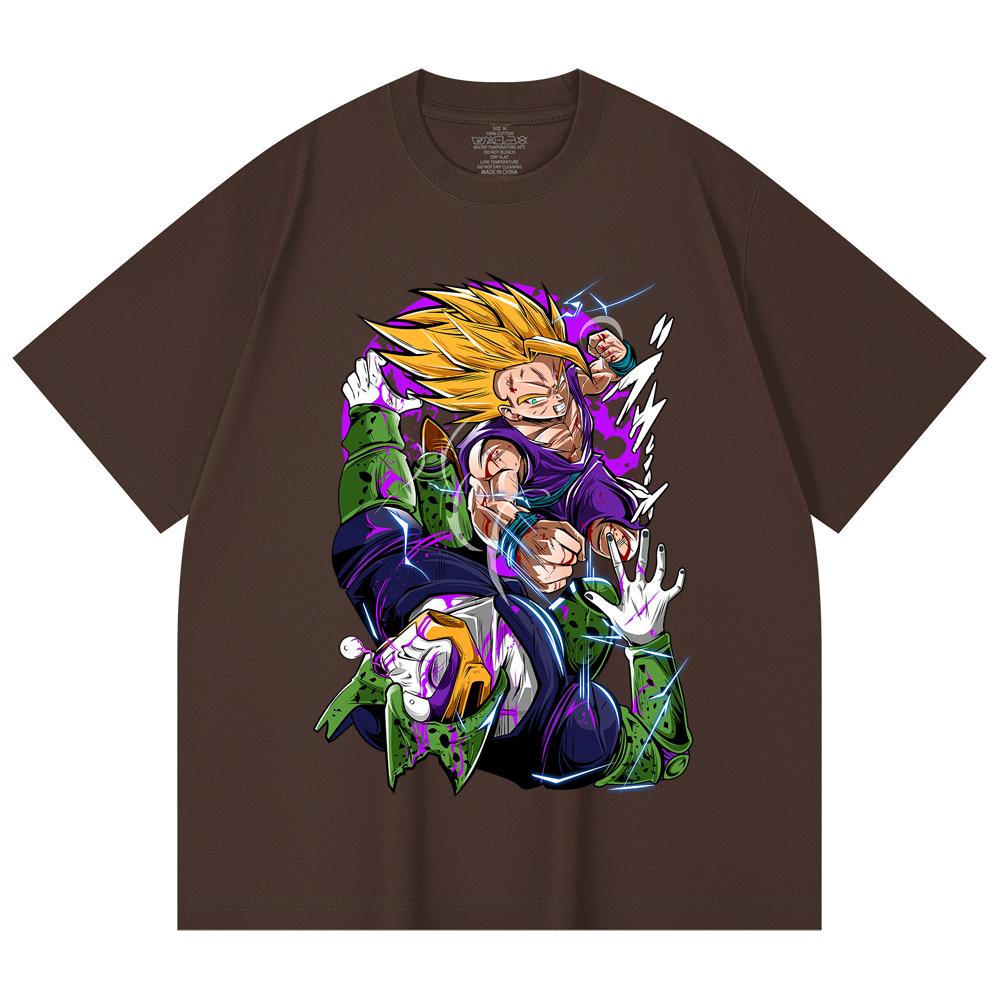 230 Gsm 100% Cotton Dragon Ball V30 Gohan Cell Print Unisex Heavy Cotton T Shirt