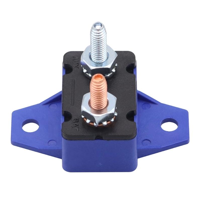 2Pieces 15A Automatic Reset Circuit Breakers Overcurrent Protectors 6-28VDC Systems Plastic Housing Mounting Wing Design