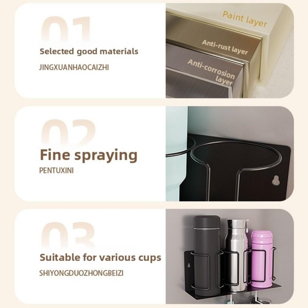 Magnetic Mount Tumbler Holder 3/4 Slot Fridge Storage Holder Cup Organizer  for Stanley Cups