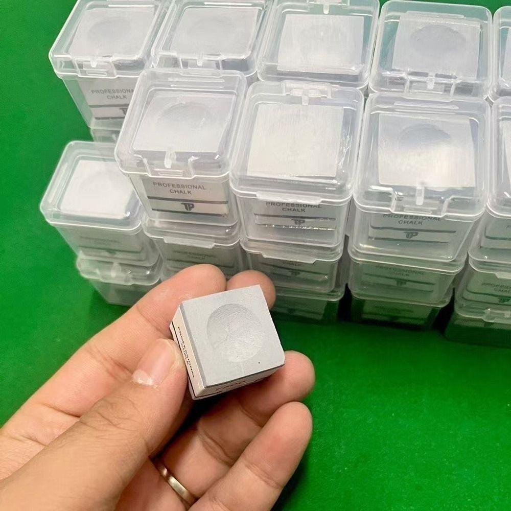 Square TP7500 Billiard Chalk Non-slip Pink/Grey Snooker Neutral Pool Chalk Fine Powder Billiard Pool Chalk Billiard Accessories