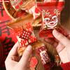100Pcs 2025 Chinese New Year DIY Snowflake Crispy Nougat Packaging Baking Cookie Machine Sealing Candy Gift Bags