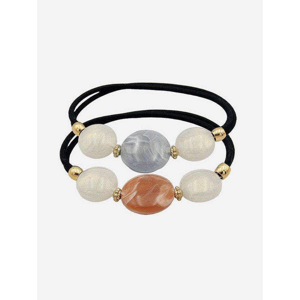 

Круглая галька резинка для волос H01380 gray