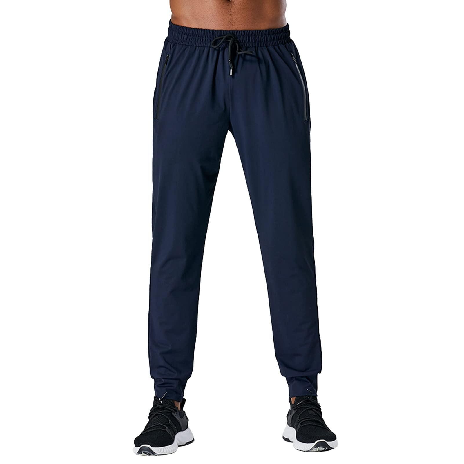 

Мужские повседневные спортивные штаны для бега, сочетающиеся по цвету, с закрытыми штанинами, маленькие ноги XL тёмно-синий