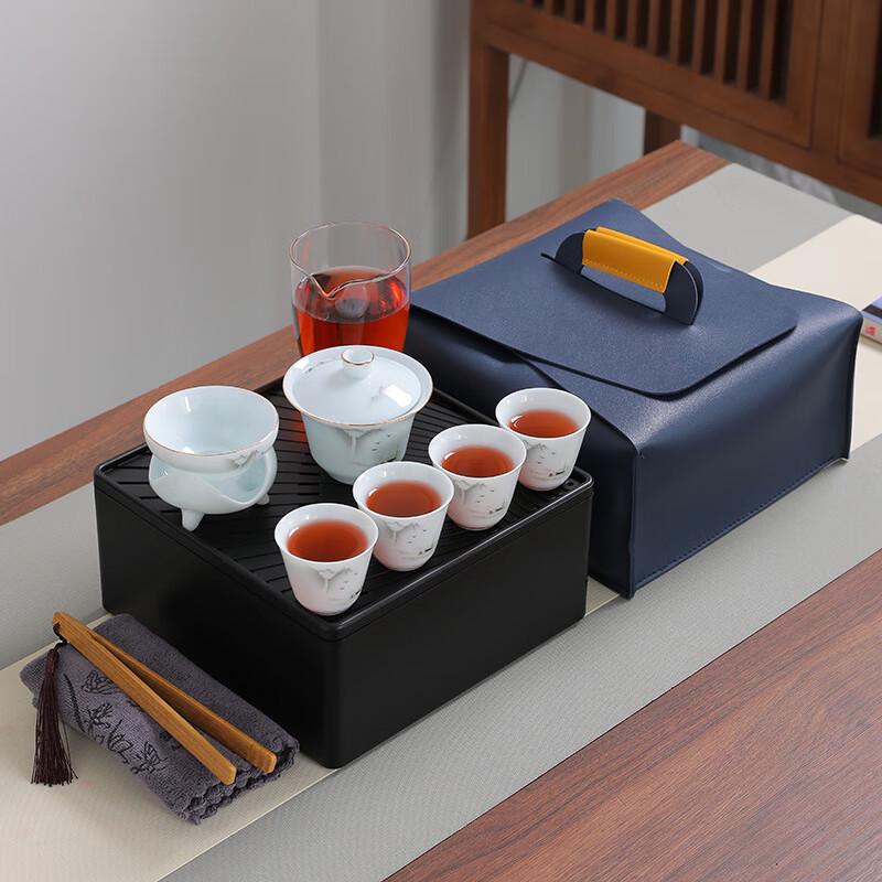 

Chaxun Qingbai Porcelain Business Travel Outdoor Tea Set - Yipin Shanhe