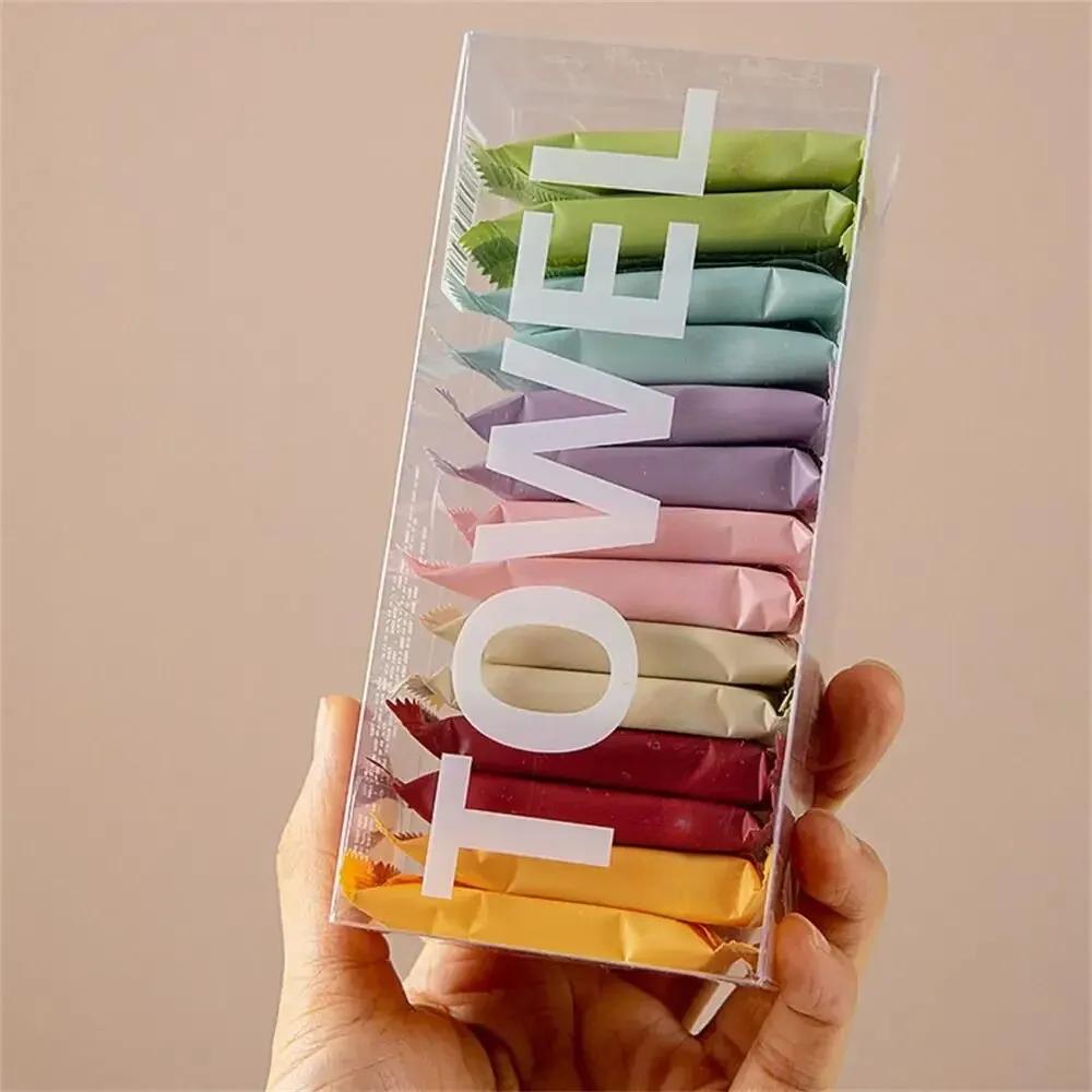 14pcs/box Disposable Washcloth Portable Travel Towel Thickened Compressed Face Cleansing Beauty Square Towel