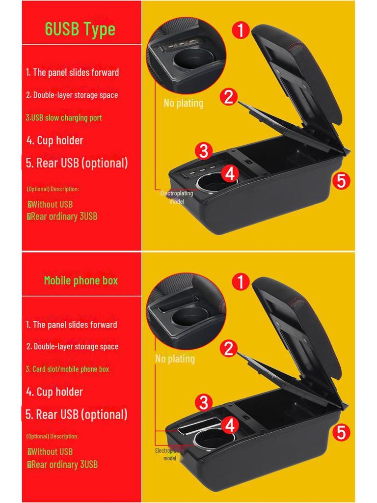 Malaysia VIVA Cross-Border Armrest Box Storage Modification Accessories