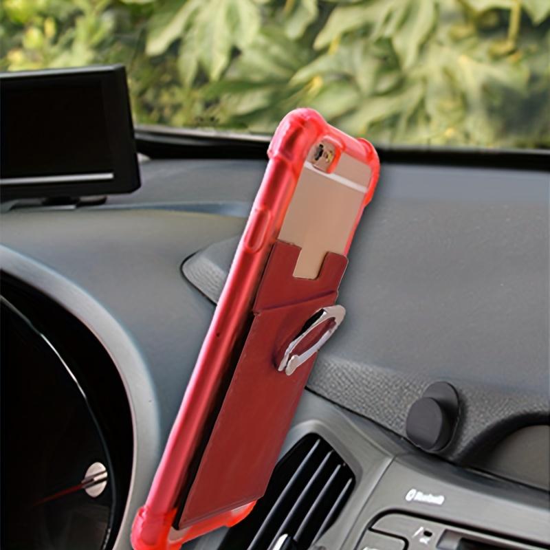 1 Kartenhalter aus Leder mit Fingerringschnalle – Tragen Sie Ihren Handyhalter immer bei sich!