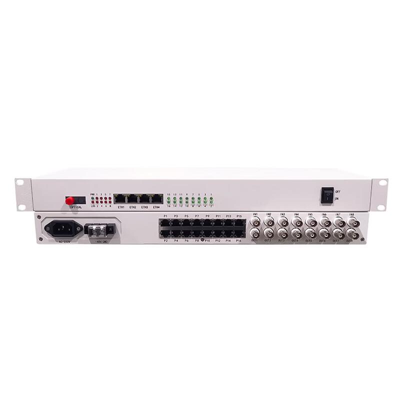 KUNYU 4P8E14E Integrated Multi-service Fiber Optic Transceiver