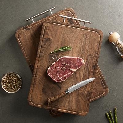 Deska do krojenia z litego drewna orzecha czarnego Domowa antybakteryjna odporna na pleśń dwustronna deska do krojenia