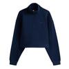 Tommy Jeans Womens/Ladies Fleece Quarter Zip Boxy Crop Sweatshirt