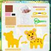 Woodland Animals Craft Kit Forest Creatures Diy Sewing Felt Plush Animals For Kids Beginners Educational Sewing Set Girl Art Toy