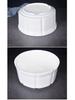 Pure White Ceramic Stew Pot with Lid - Large Double Boiler for Soups, Bird's Nest, Sugar Water, and Steamed Egg Dishes