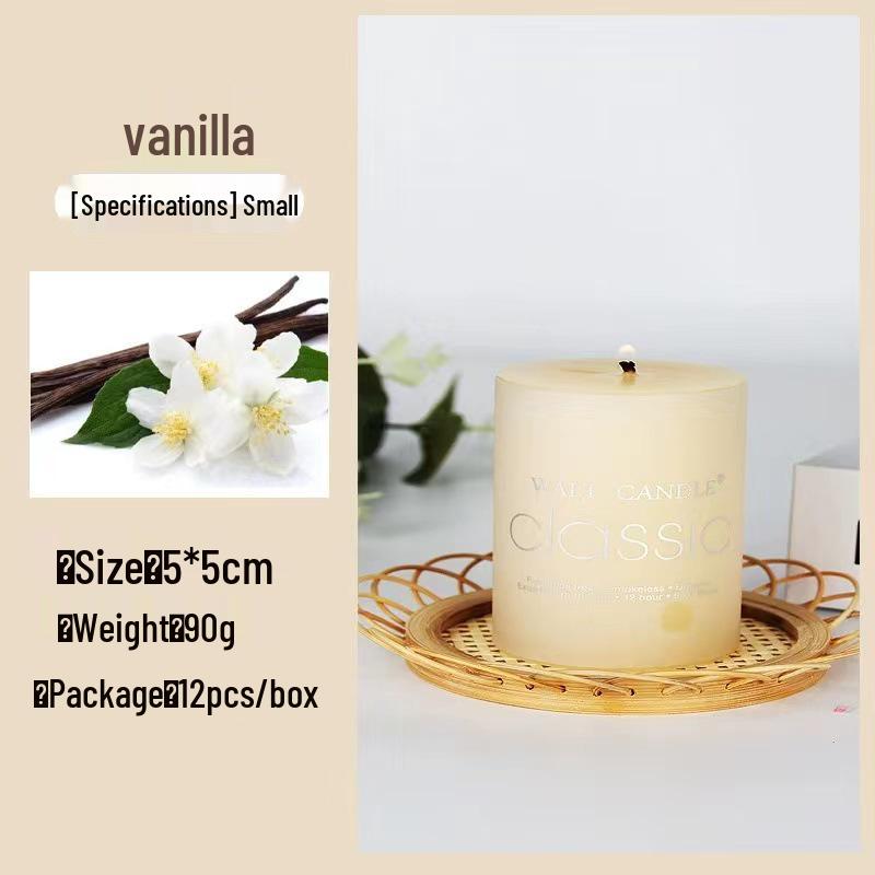 Colorful Cylindrical Scented Candles - Smokeless for Emergency, Weddings, Birthdays, and Church or Hotel Décor