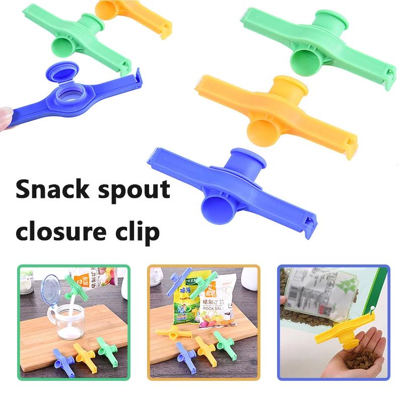 

Seasoning Sealing Clip Condiment Snack Bag Seal Clamp Coffee Package Storage Clip with Lid Kitchen Accessories Food Fresh Tools