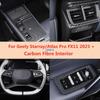 Car Rear Air Vent Outlet Gear Shift Lift Switch Panel Trim Carbon Fibre Interior For Geely Starray/Atlas Pro/Boyue L FX11 +