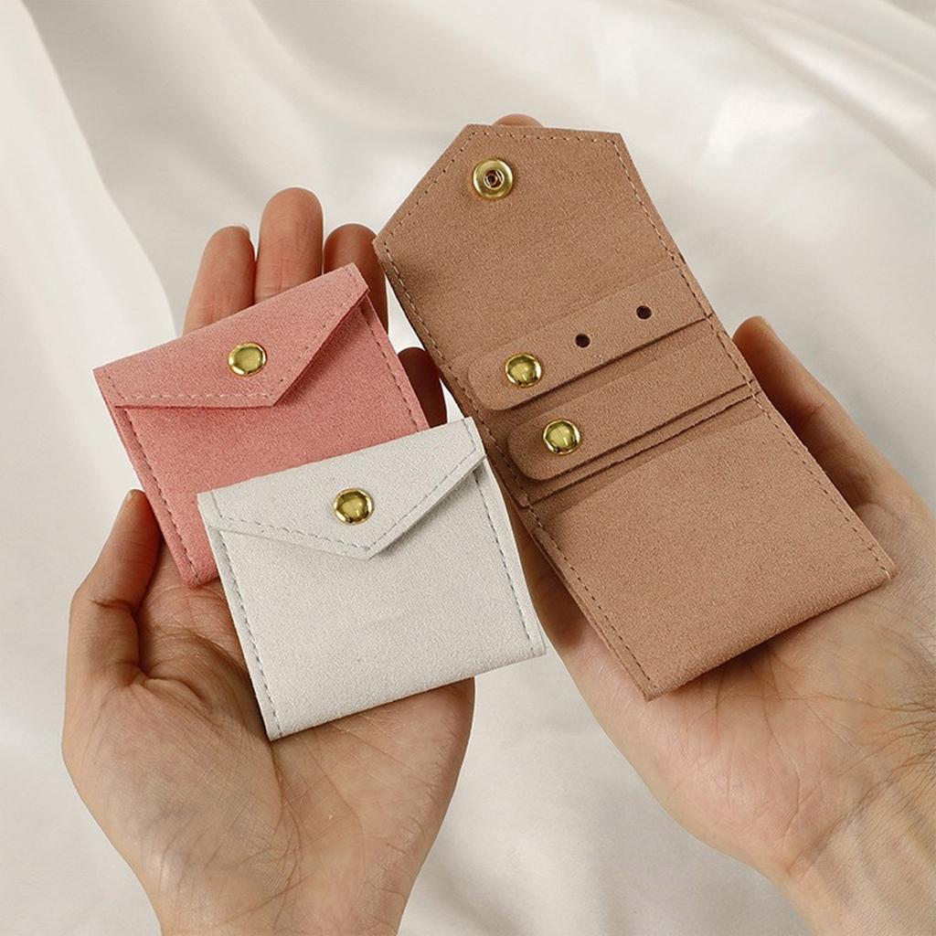Elegant Jewelry Case Bag Small Packing Pocket Functional Storage Organizer Holder for Necklaces Rings Earrings