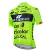 Fluor Yellow Cycling Jersey GLASSDRIVE Team Bike Maillot Jersey Shorts Suit Men 20D Road Ropa Bicycl Tshirt Pants Clothing