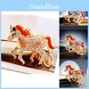 Elegant Blinged Out Metal Keyring With Unique Pony Charm Ideal For Birthdays And Celebrations