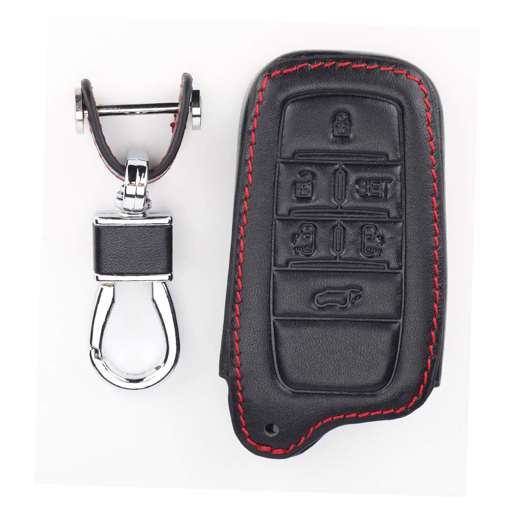 BKY Smart Key Case for Toyota Leather Alphard 30 Series Vellfire 30 Series Hilux