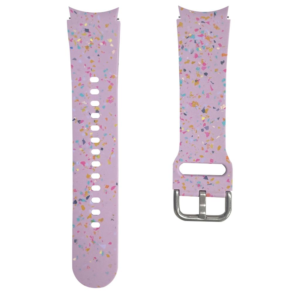 

Для Samsung Galaxy Watch FE 40mm/Watch6/Watch6 Classic Ремінець М які силіконові візерункові браслети Purple