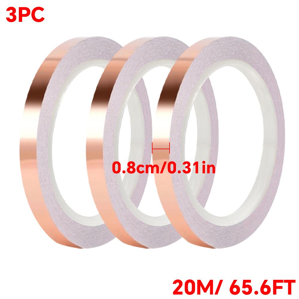 Double-sided conductive copper foil tape, snail colored glass conductive tape, DIY circuit and electrical repair tape