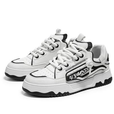 2025 New  Versatile and Fashionable Men's Low-top Round-toe Thick-soled Lace-up New Vulcanized Outdoor Sneakers Sneakers Men