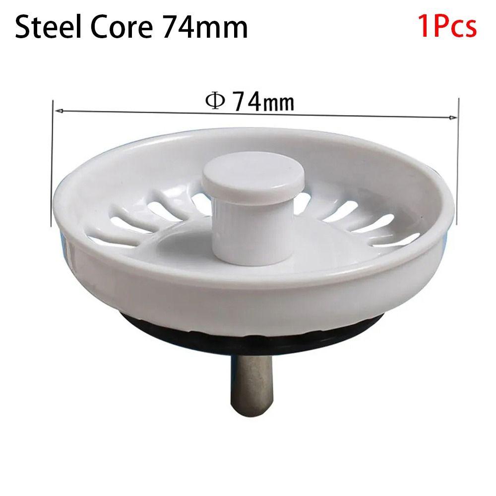 1Pcs 74mm Diameter Drainage Filter For Kitchen Bathroom Sink Plug Durable Sink Strainer