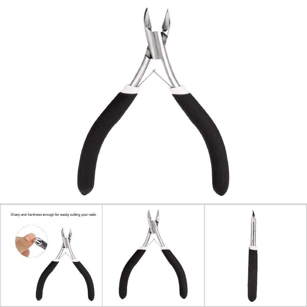 Stainless Steel Nail Clipper Trimmer Stainless Steel Nail Clipper Paronychia Maintenance чёрный