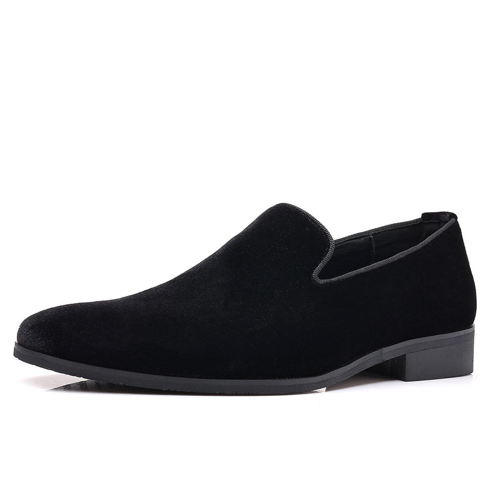 Fashion Men Wedding Shoes Velvet one-foot shoes are versatile durable casual for all seasons Party Shoes A25