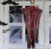 Halloween Hanging Ghost Scary Skeleton Gauze Ghost For Entrance Decoration Horror Party Outdoor Indoor House Decoration Props