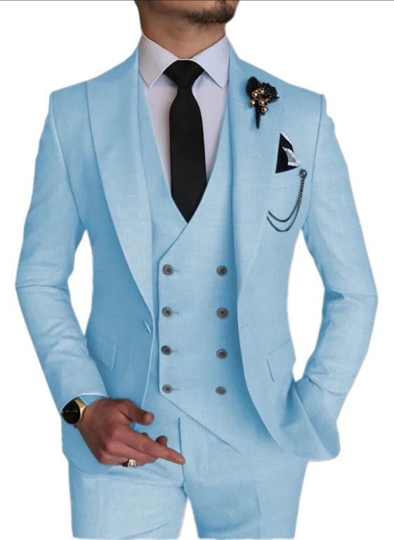 Men`s Business Three-Piece Suit - Wedding