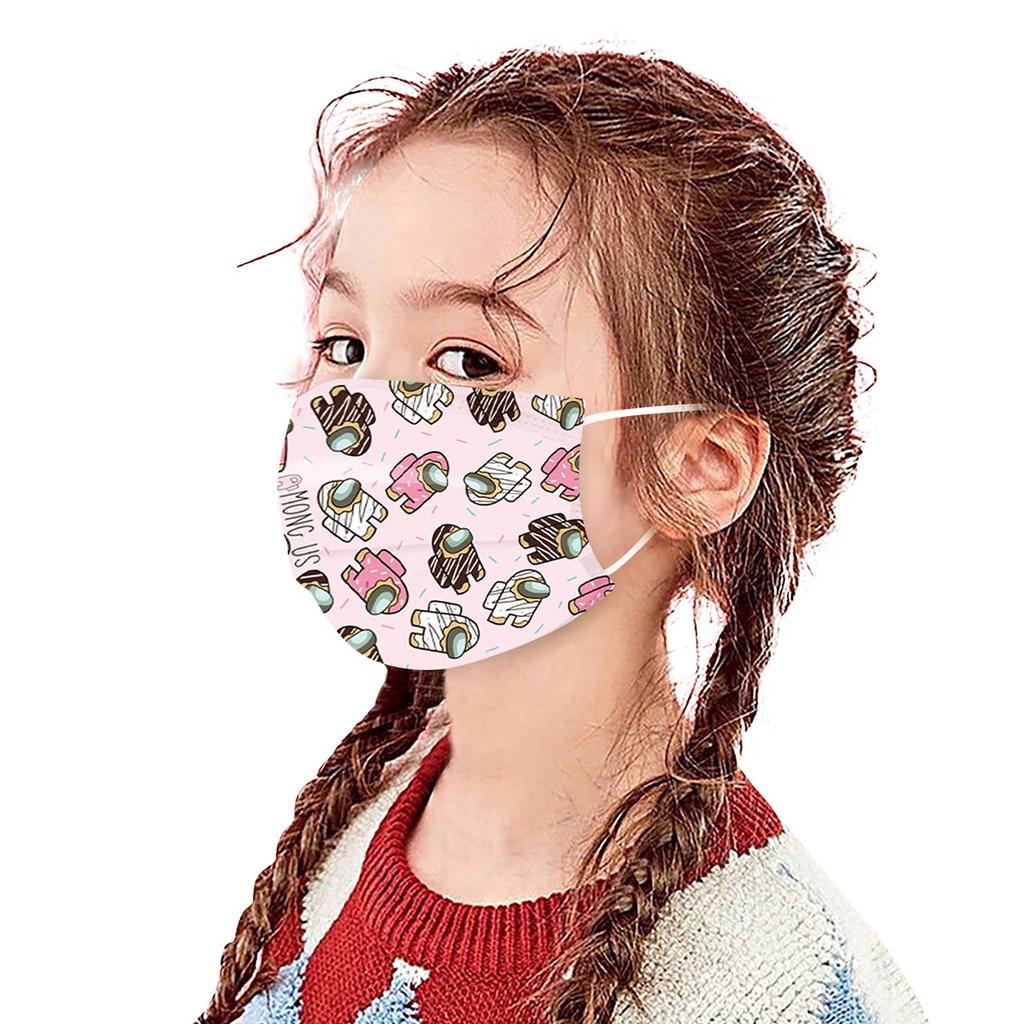 Nikitas Children's Cartoons Mask Disposable Face Mask Industrial 3Ply Ear Loop50PCS