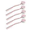 5Pcs Alarm Buzzer Continuous Beep Piezo Active HighDecibel Signal Sounder 95dB DC324V(White )