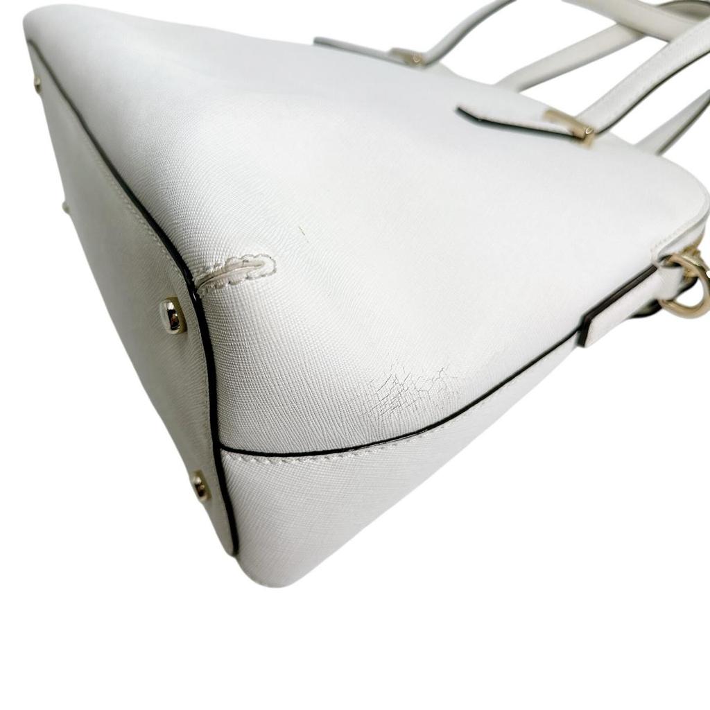 Kate Spade Shoulder Bag Handbag PVC White Women PXRU4471 Used