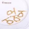 20x15.5x26MM 18K Gold Plated OT Clasps,Dainty Brass End Beads Toggle Clasps,DIY Jewelry Supplies Bracelet Necklace OT Clasp