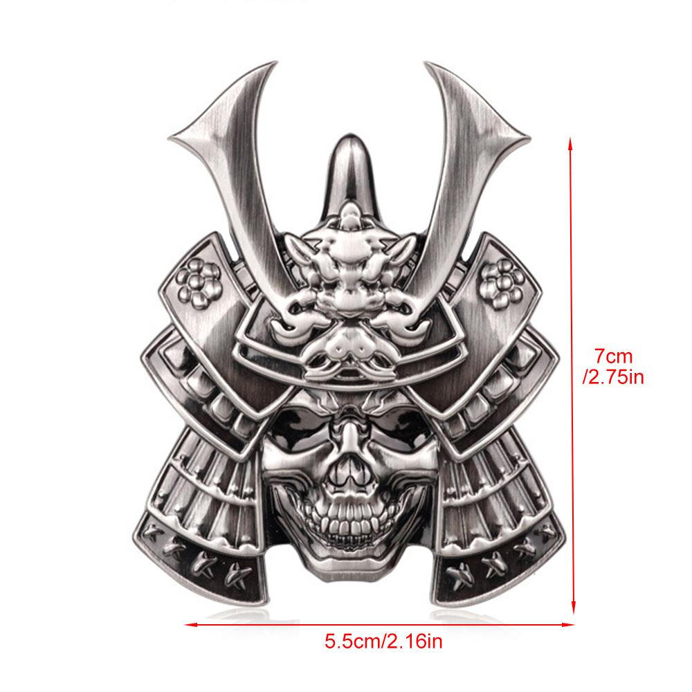 3D Autoaufkleber Premium Krieger Metall Auto Seitenkotflügel Heckklappe Totenkopf Emblem Abzeichen Aufkleber für jedes Fahrzeug LKW Auto Motorrad Wohnmobil