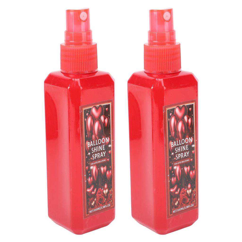 2 ks 100ml Sprej na lesk balónků Dlouhotrvající Vysoce lesklý Sprej na balónky na Svatby Narozeniny