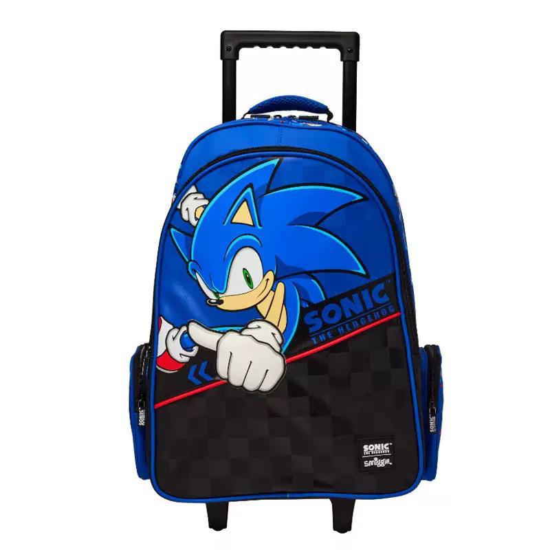 Smiggle Australia Sonic Cartoon Backpack for Kids – Large Capacity Schoolbag for Boys & Girls
