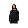 Jordan Brooklyn Fleece Fleece Knit Crewneck Sports Long Sleeve Sweatshirt Women Sweatshirt Black Sail HJ0206-010