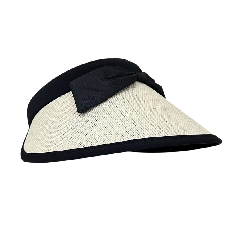 UV sunscreen straw hat women's summer cycling anti-ultraviolet sun cover big eaves cover face empty top show face small hat