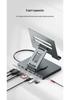 4K60Hz USB-C Docking Station with Gigabit Ethernet, USB 3.2 Converter, and Rotating Stand for Phones and Tablets