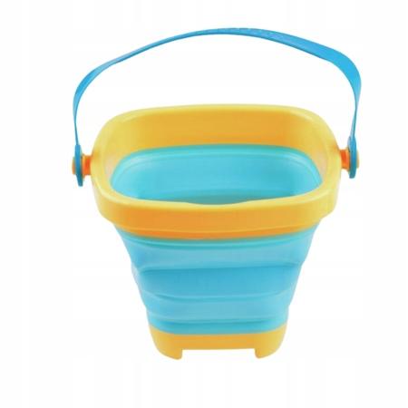 Beach Set for Sand Water Foldable Bucket Rake Shovel Sandbox