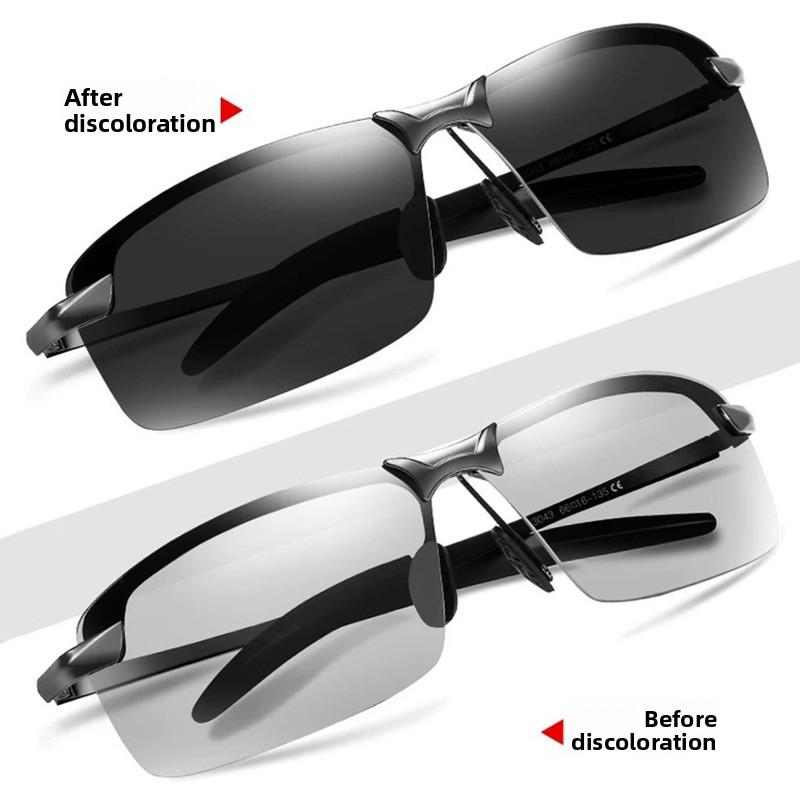2025 nowe okulary przeciwsłoneczne z polaryzacją 3043 męskie okulary do jazdy nocnej outdoorowe fotochromowe okulary na dzień i na noc