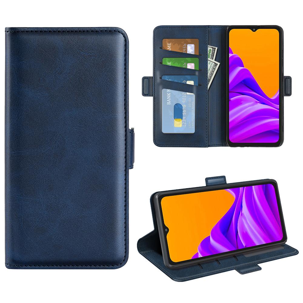 For Samsung Galaxy Xcover7 Case Calf Texture Leather Wallet Phone Cover