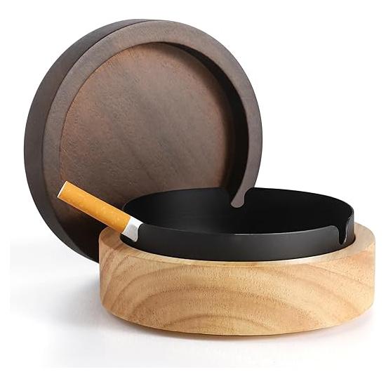 

Cute smoky gray tray with lid suitable for home, terrace, office, outdoor, indoor, party