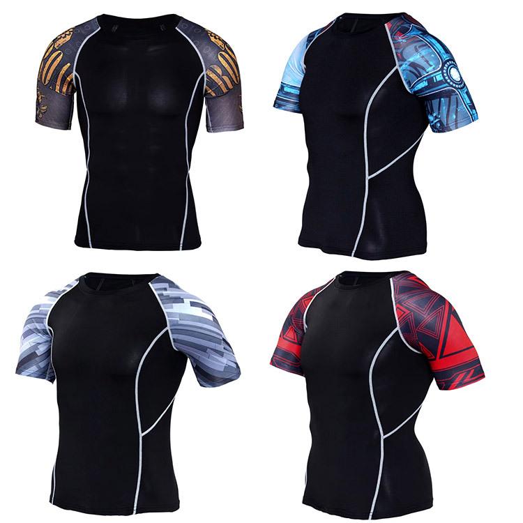 

Men s Quick-Dry Short Sleeve Muscle Shaper for Cycling & Running S