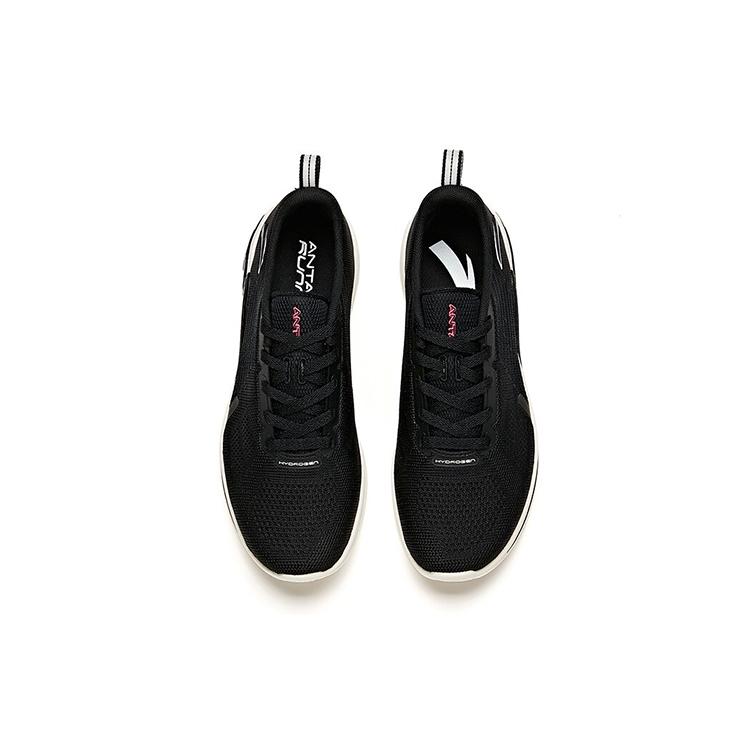 Anta Hydrogen Run II Comfortable Mesh, Textile Cushioning Breathable Lightweight Low top Running Shoes Women's Black 922045541-4