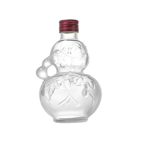 Creative Gourd-Shaped Glass Bottle with Handles Thickened Glass Liquor Bottle for